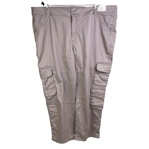 Abercrombie & Fitch‎ Khaki High Rise Relaxed Stretch Cargo Pants 50x30 Men's NWT